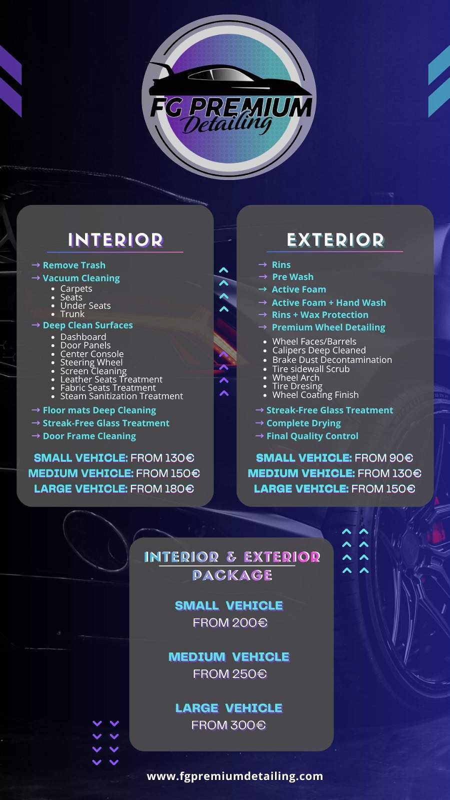 Interior • Exterior • Packages