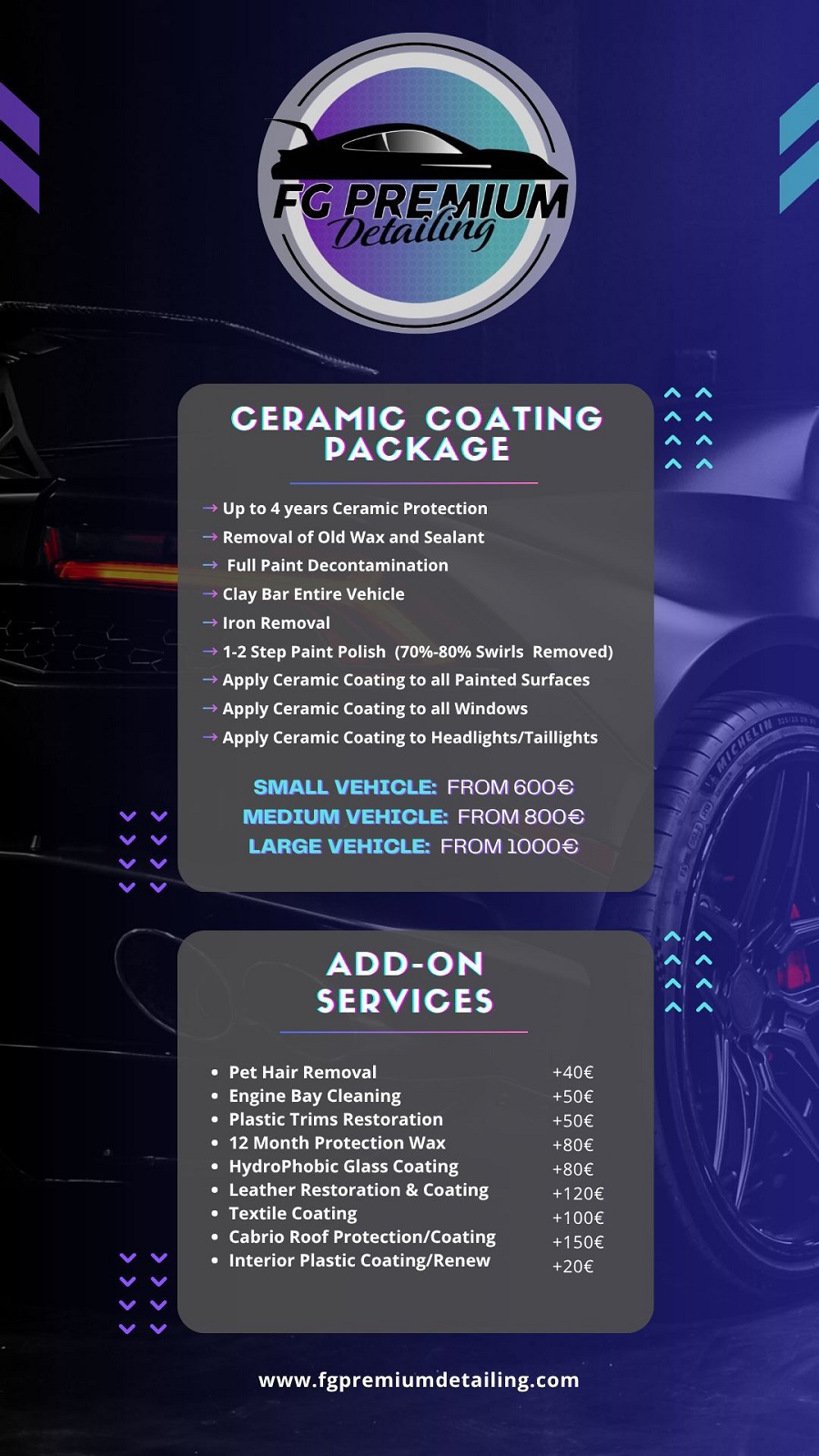 Ceramic Treatments • Extras